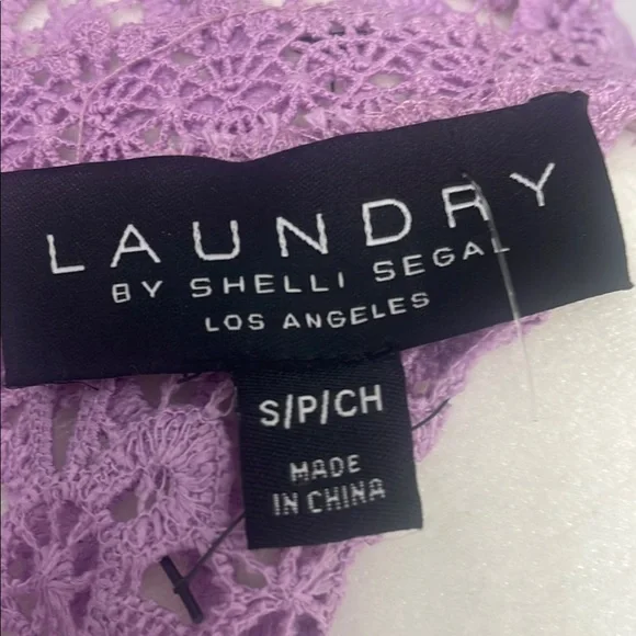 Laundry By Shelli Segal Purple Lace Sleeveless Blouse. Fitted Sz S - Picture 8 of 10
